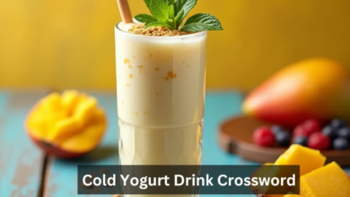 cold yogurt drink crossword